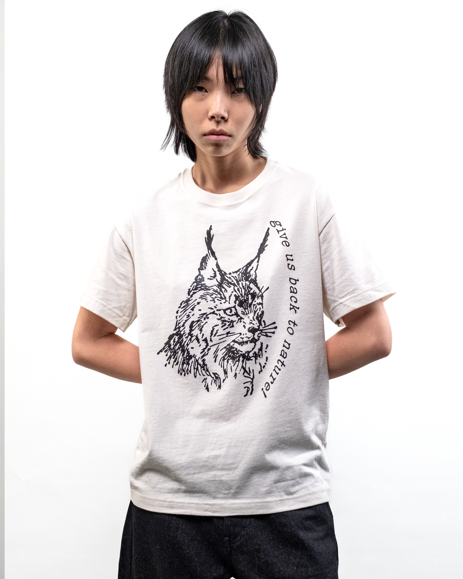 'back to nature!' tee (natural cotton)