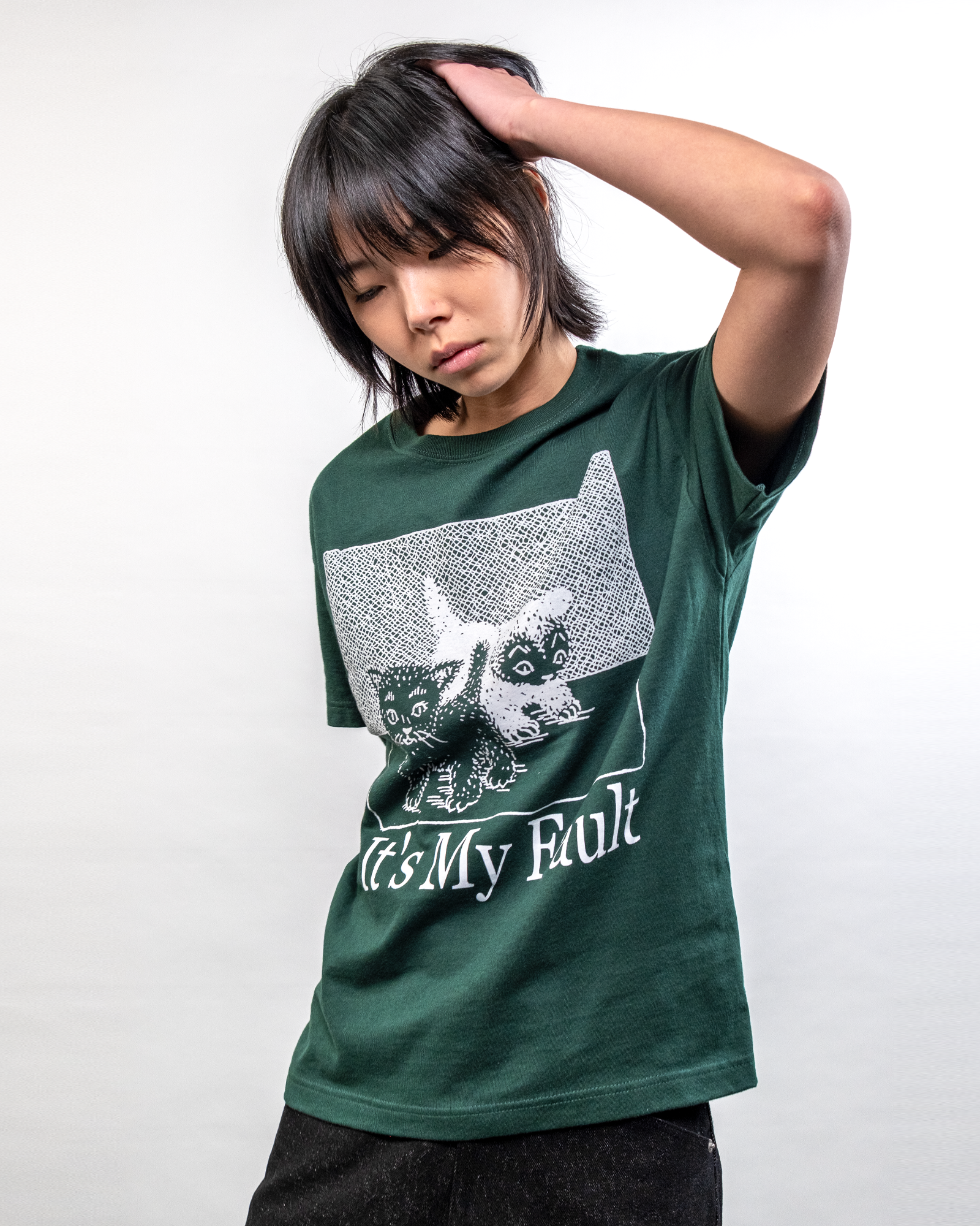 'fault' tee (forest)