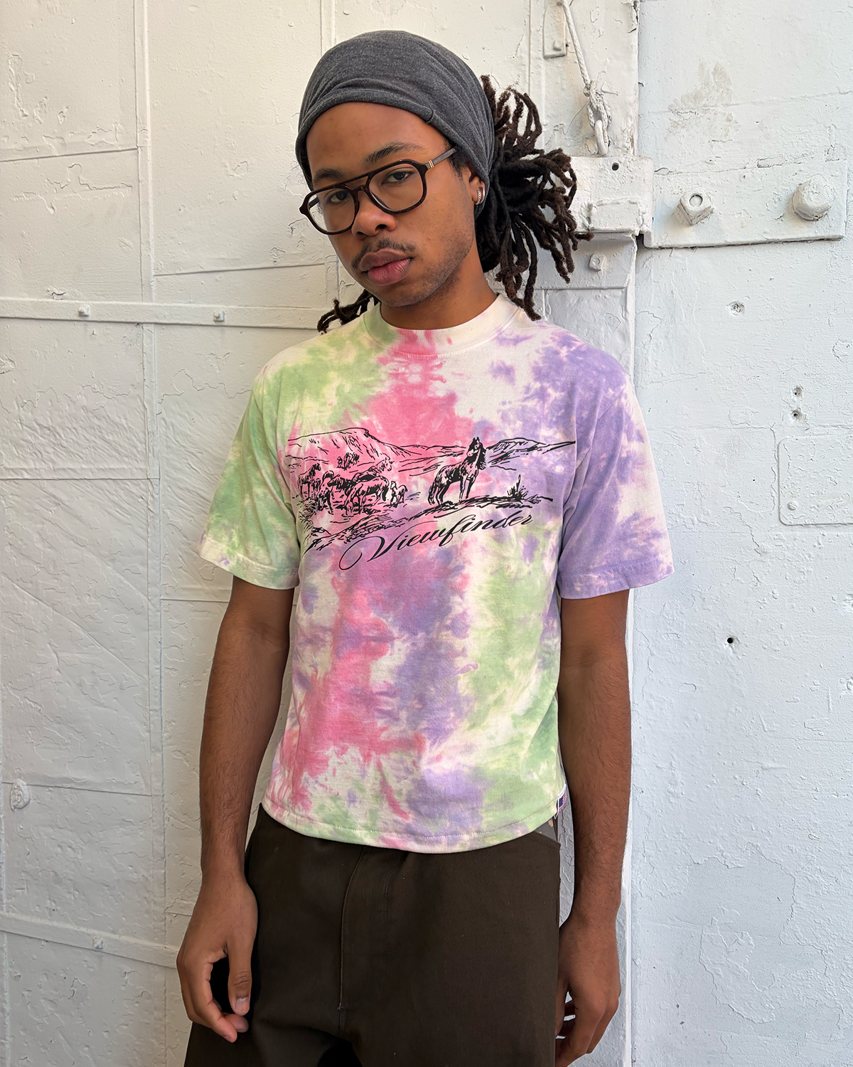 tie-dye panorama tee sample