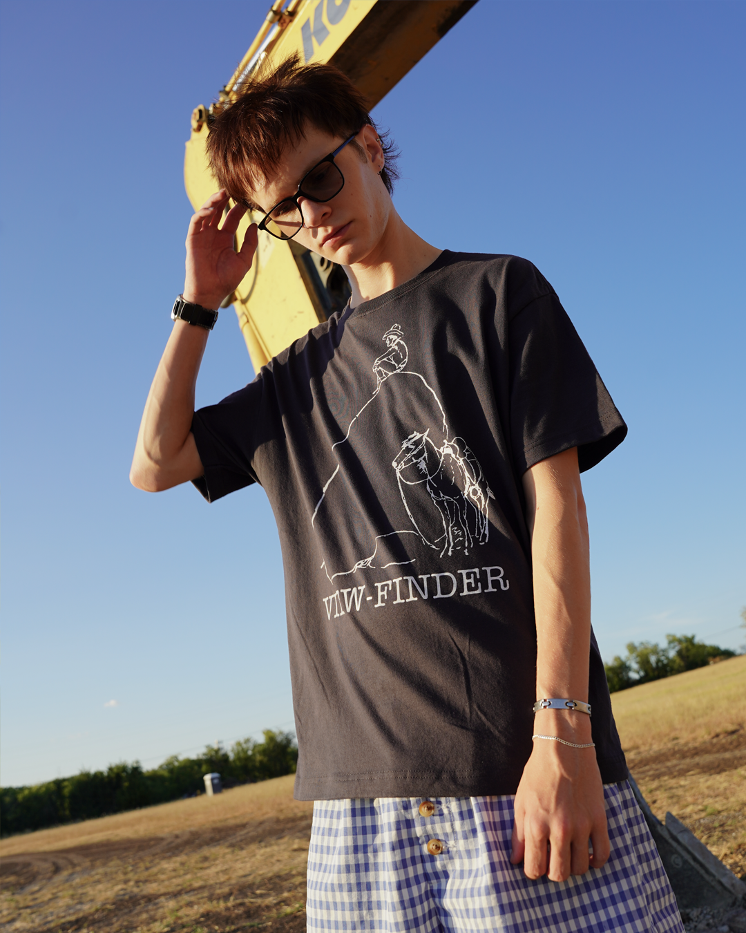 'cowboy' tee (ash)