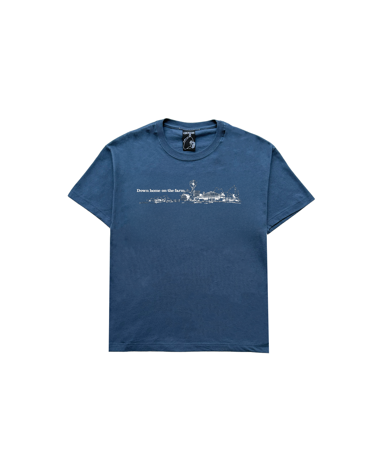 'down on the farm' tee (deep blue)