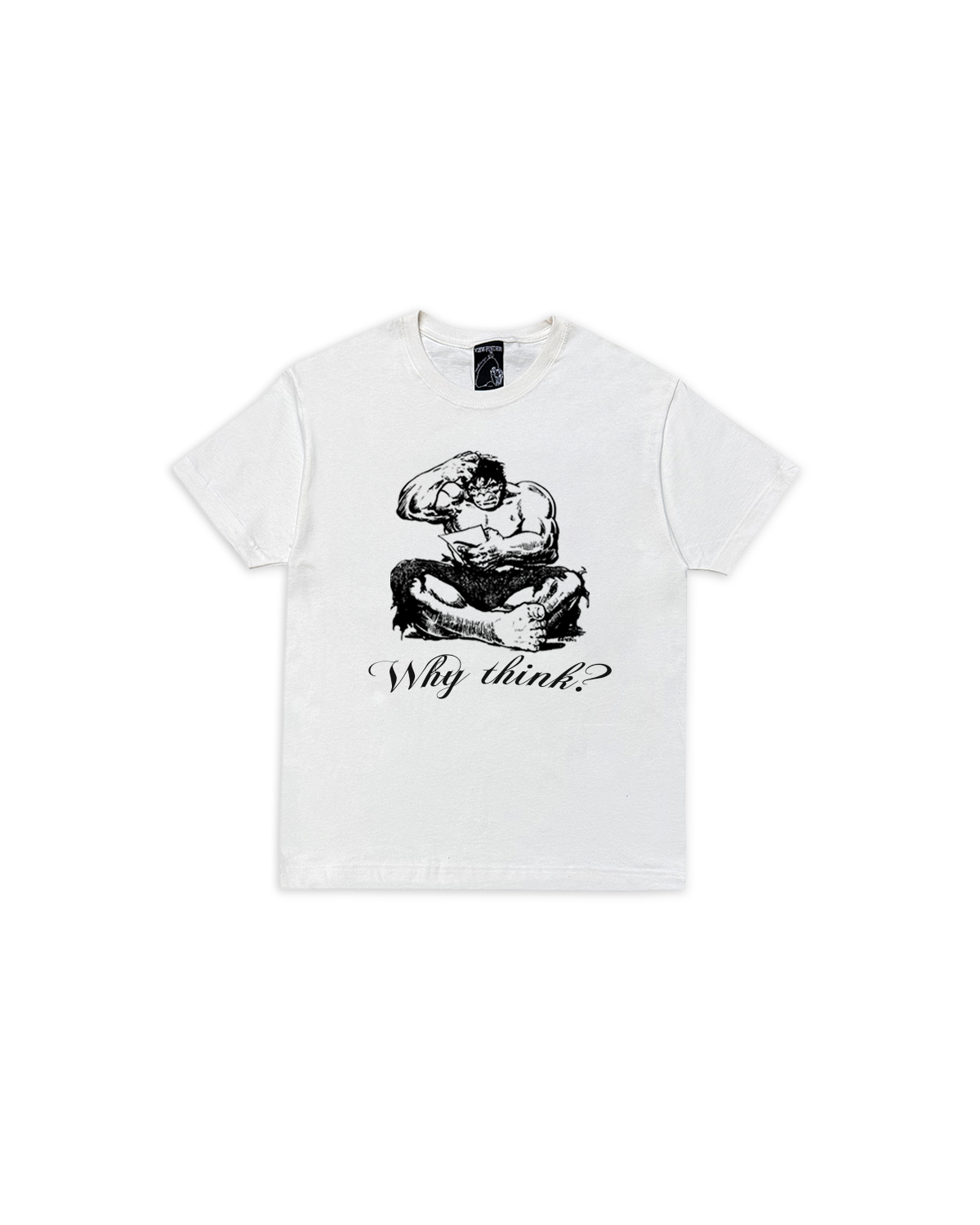 WHY THINK? TEE (NATURAL)
