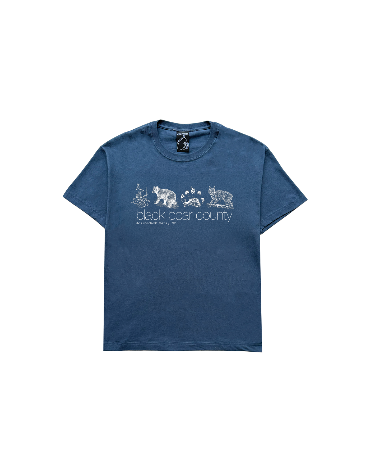 'black bear county' tee (deep blue)