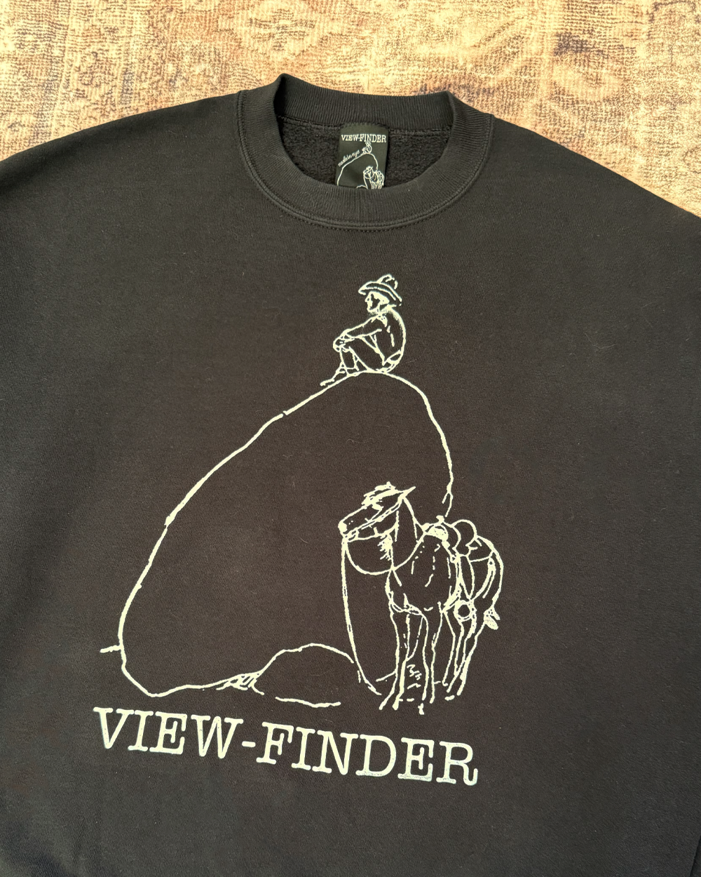 'cowboy' crewneck (black)