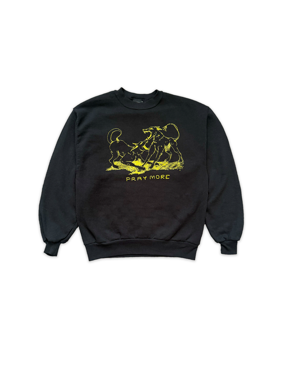 'pray' crewneck (black)