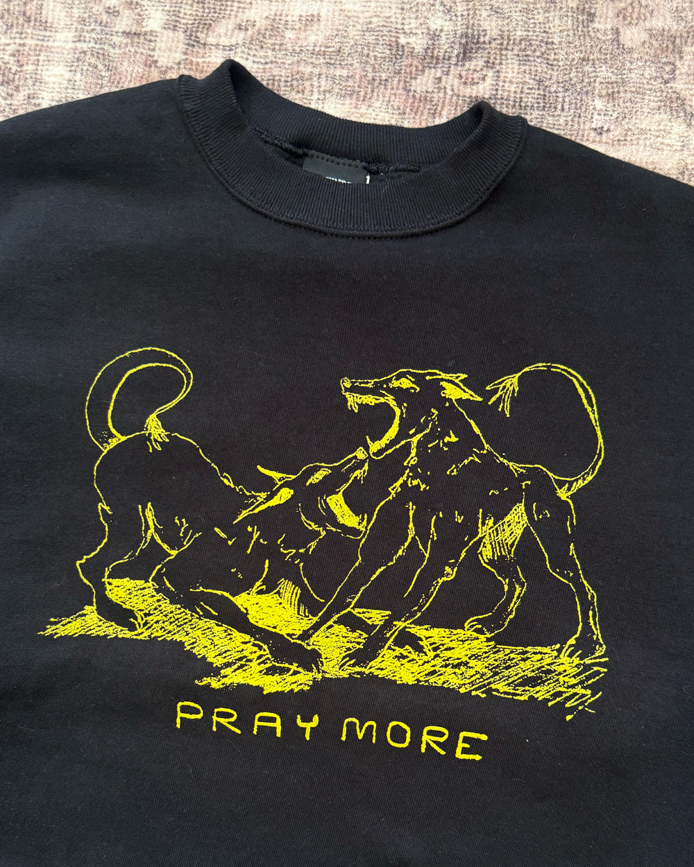 'pray' crewneck (black)