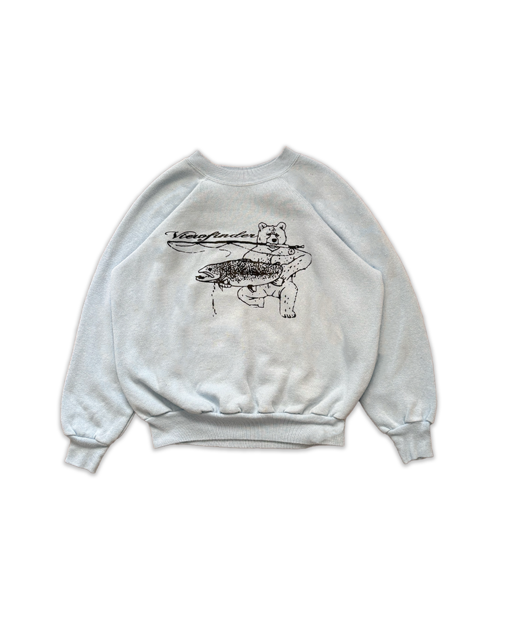 'barrell fishing' crewneck (baby blue)