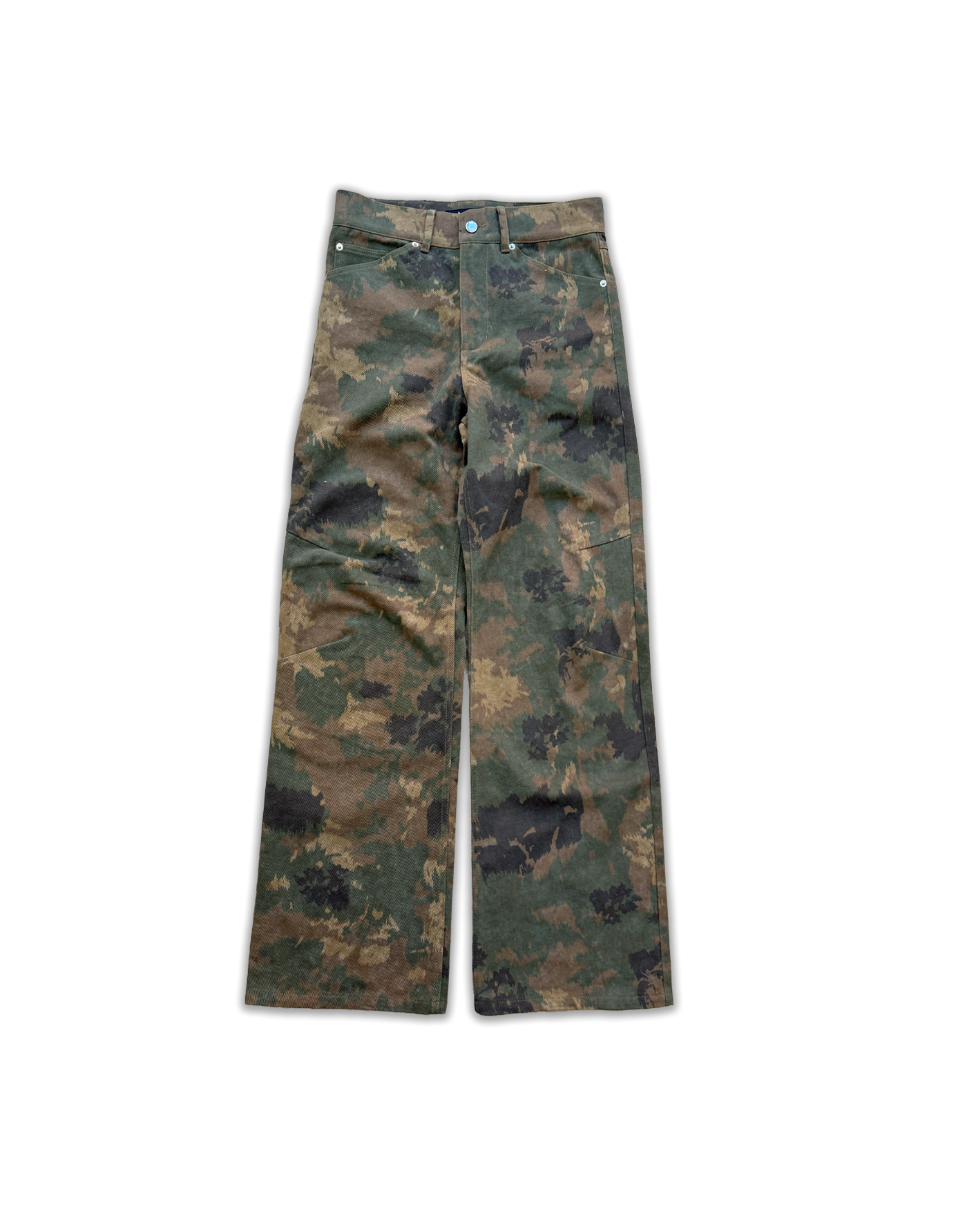 camo darted jeans sample