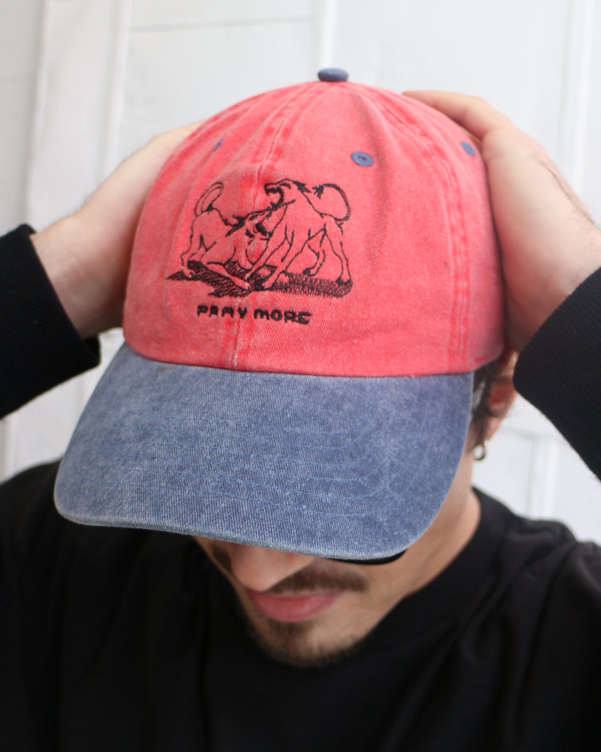 'pray' cap (washed two-tone)