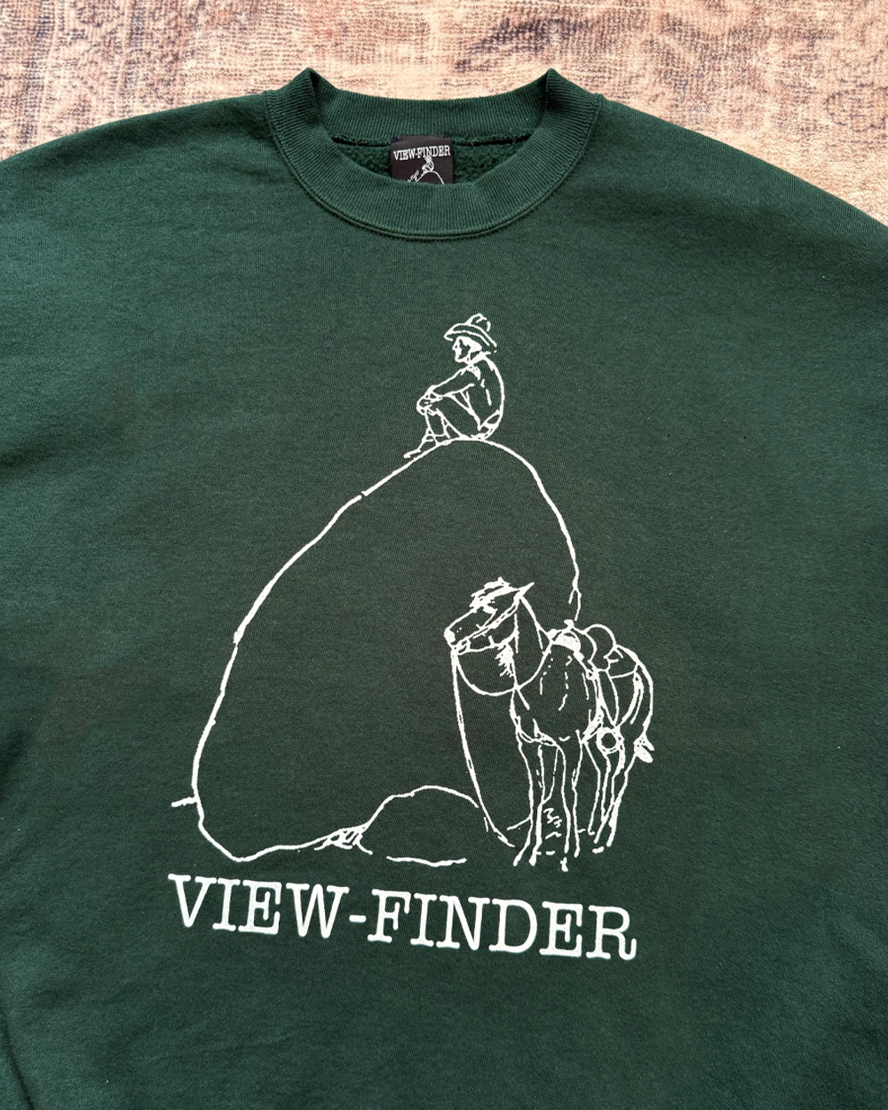 'cowboy' crewneck (forest green)