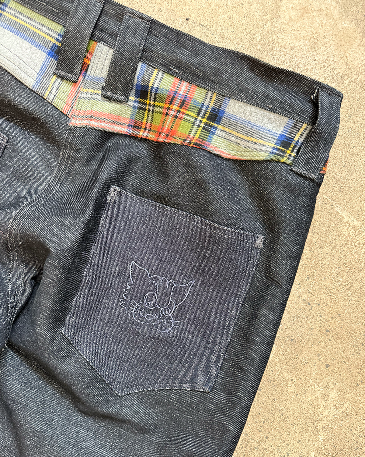 flannel-yoke denim
