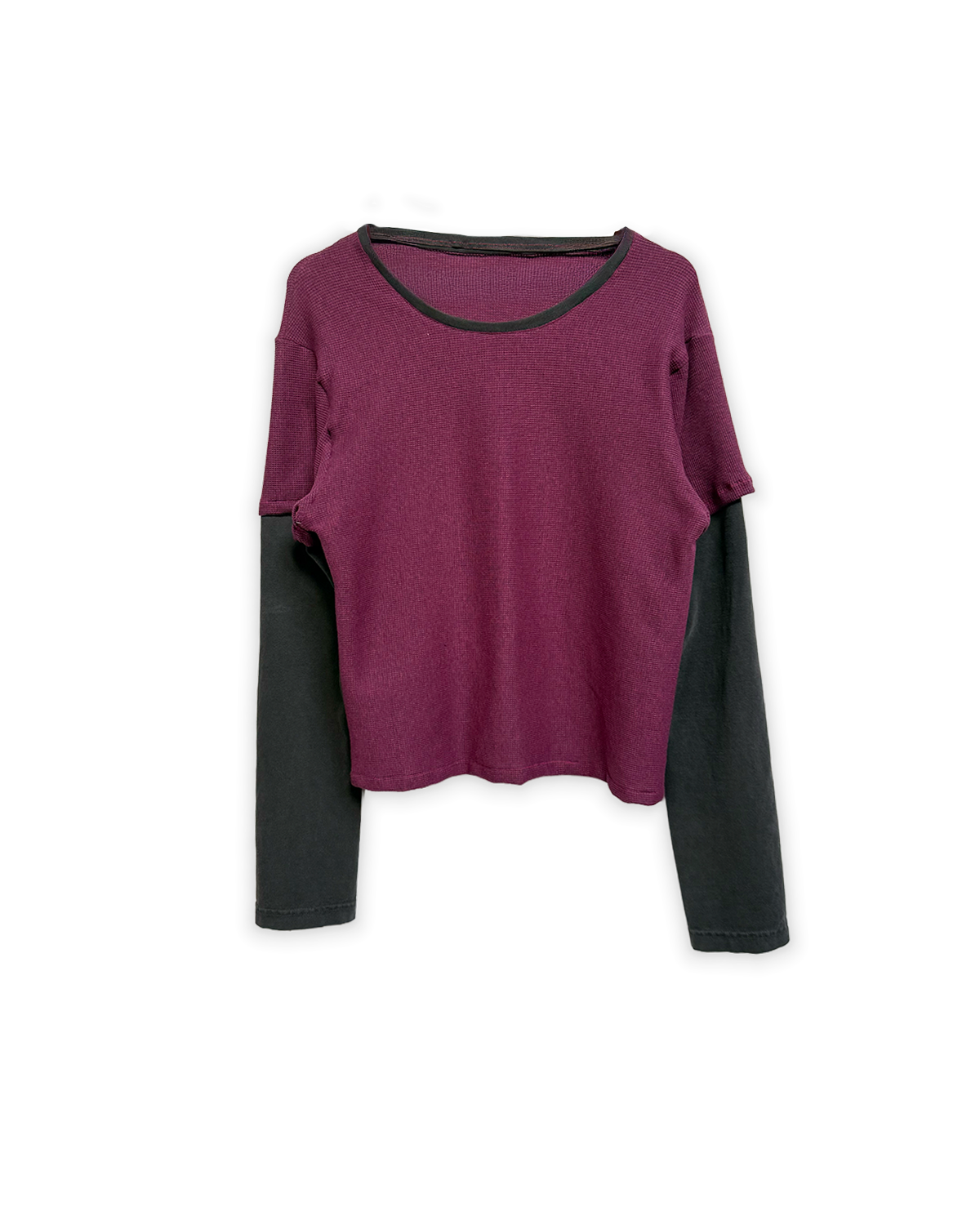 layered longsleeve sample (magenta/grey)