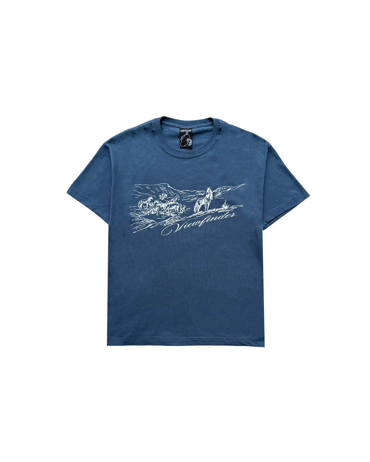 'panorama' tee (deep blue)