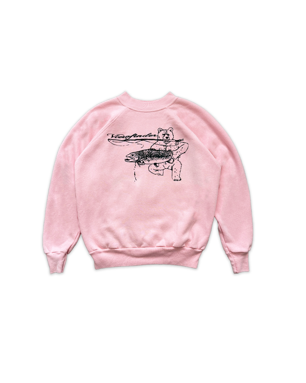 'barrel fishing' crewneck (pink)