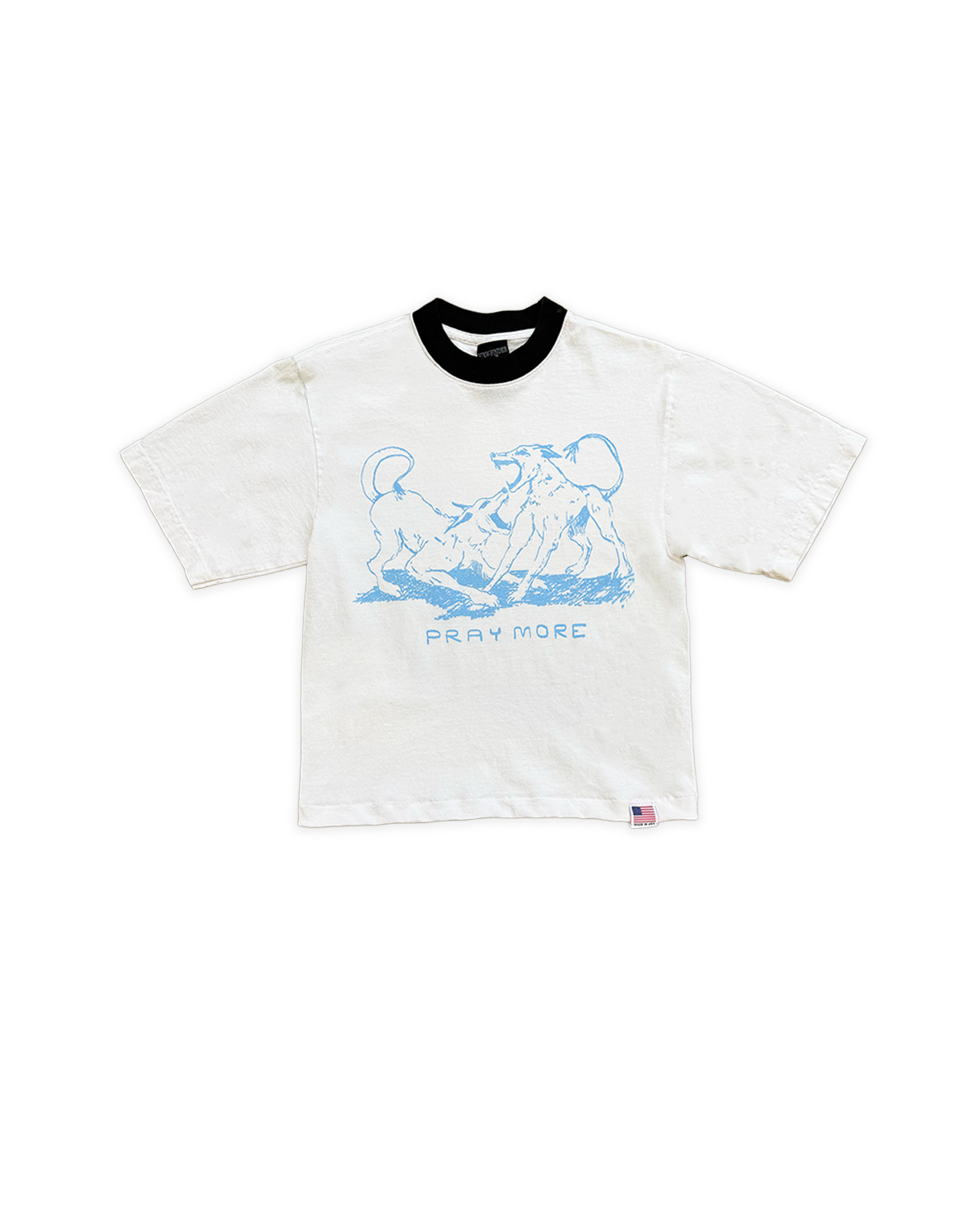 pray ringer tee sample