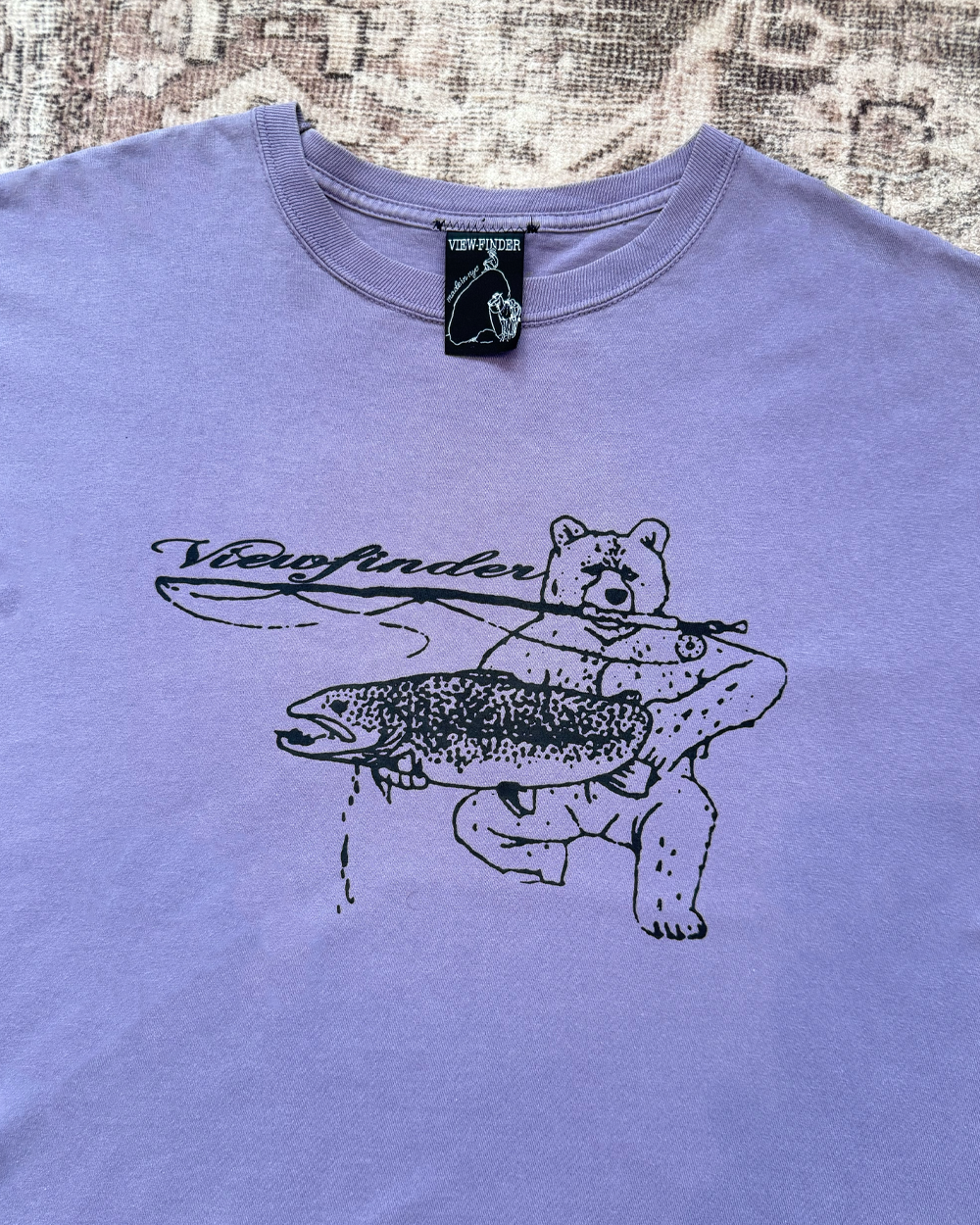 'barrel fishing' tee (purple)