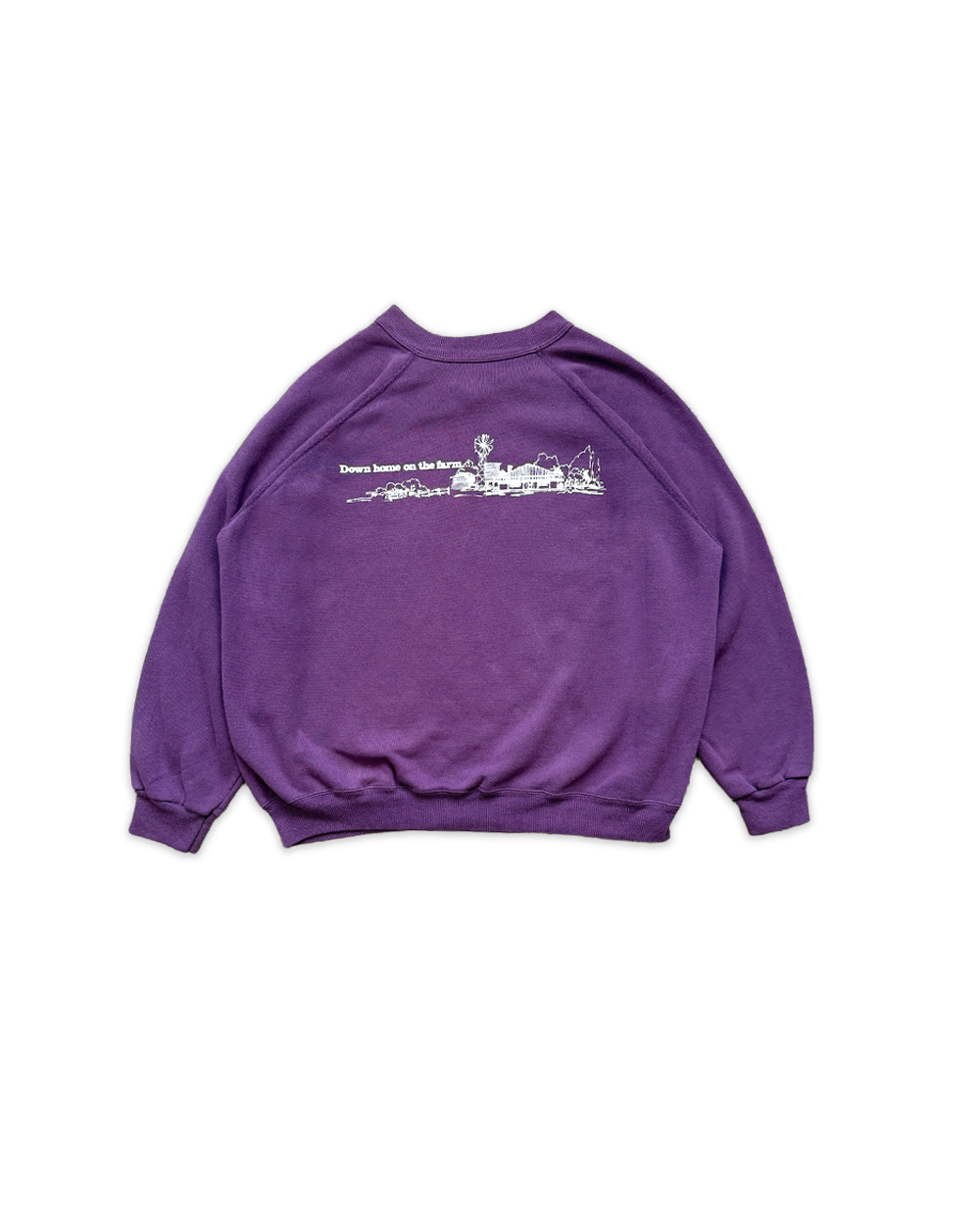 'farm' crewneck (purple)