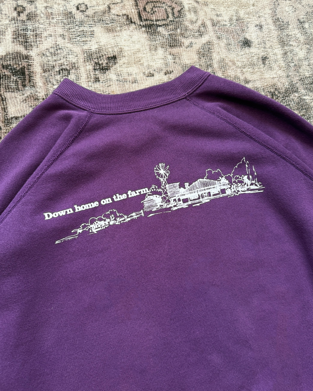'farm' crewneck (purple)