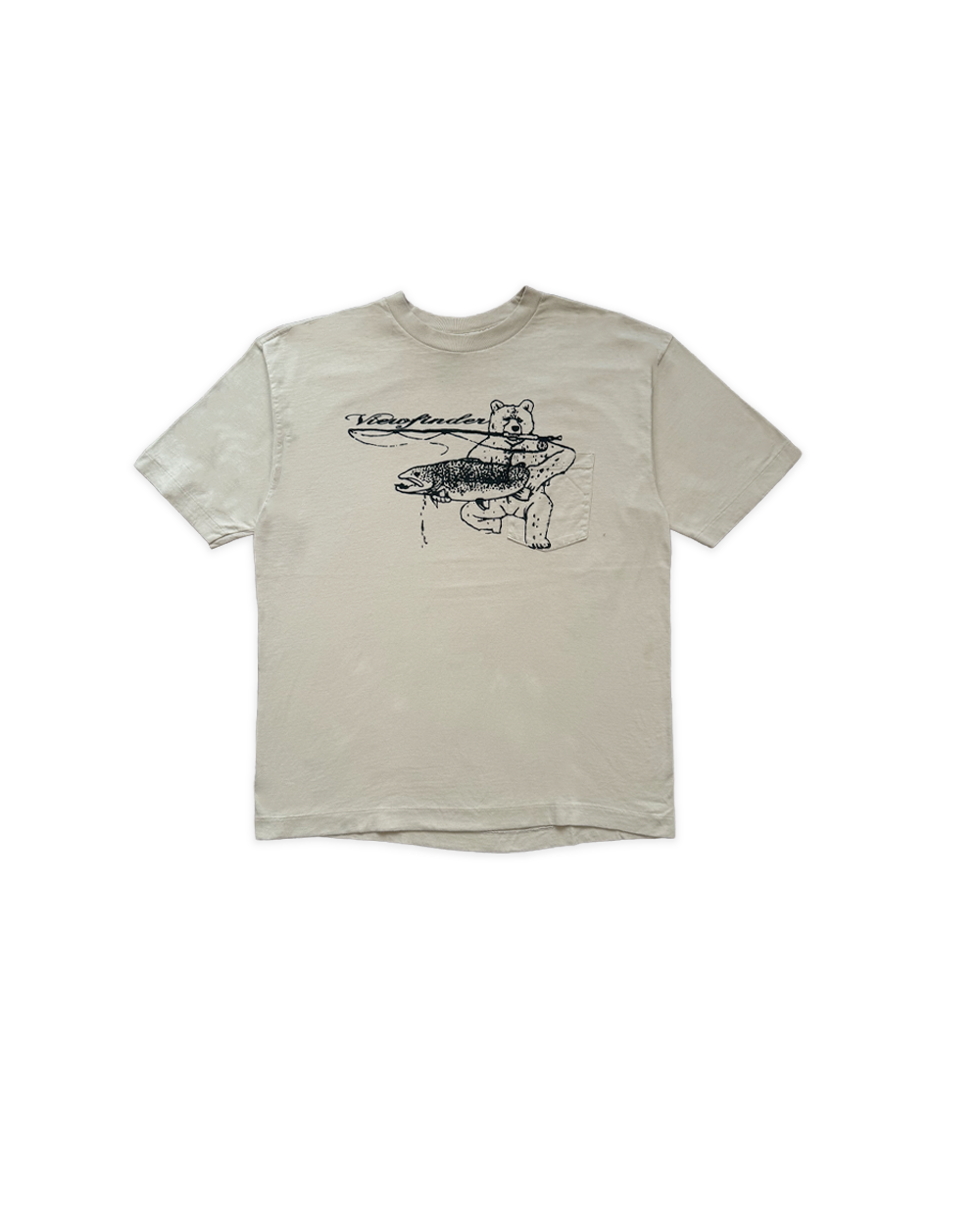 'barrel fishing' pocket tee (tan)