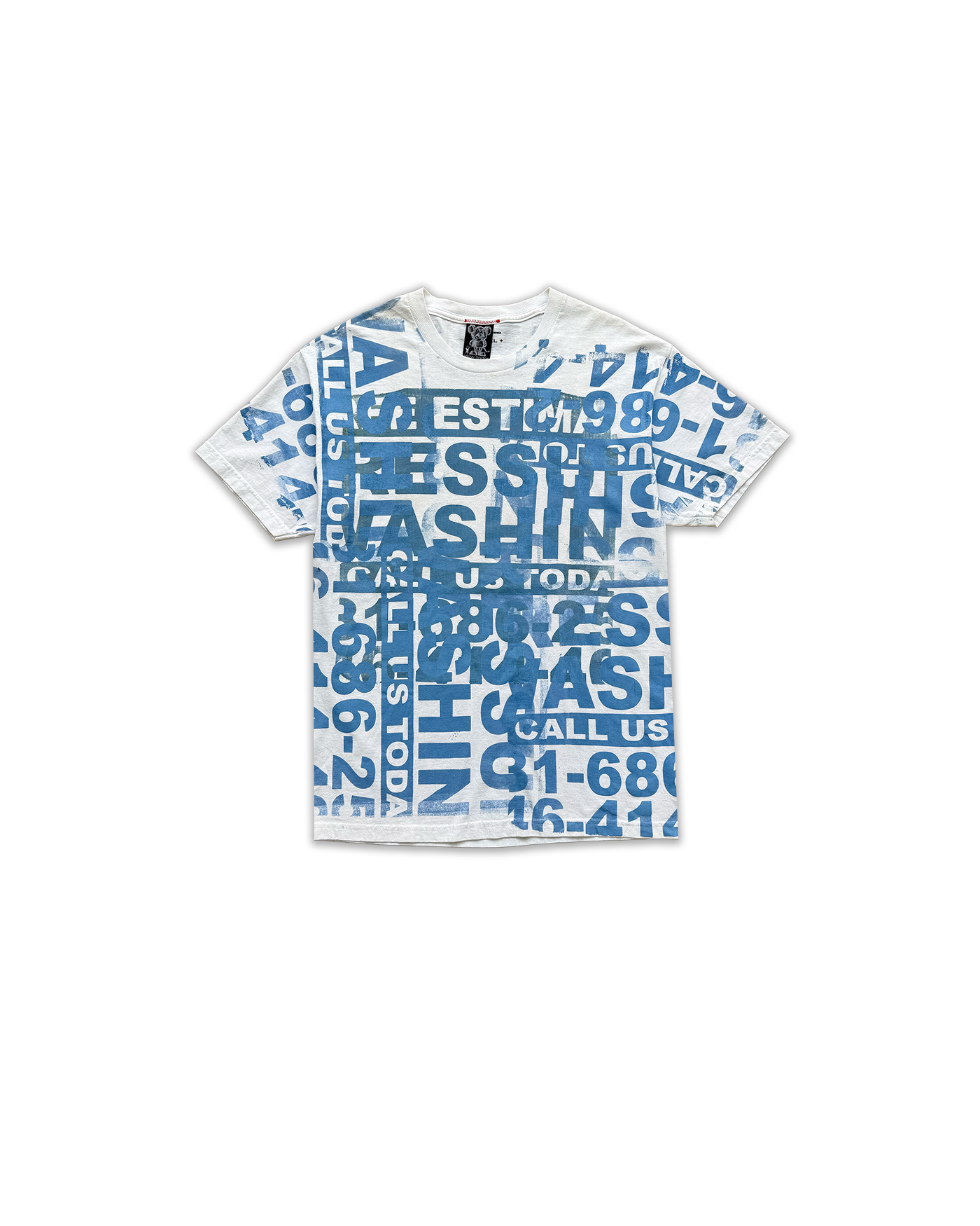 pressure wash tee white