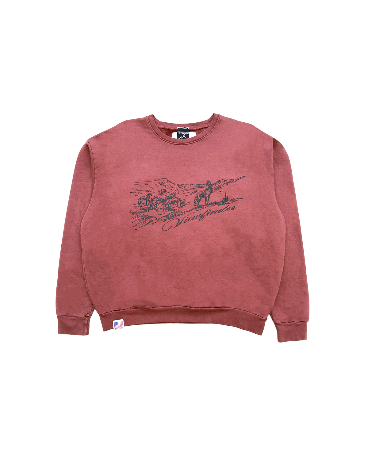 panorama crewneck (wine red)